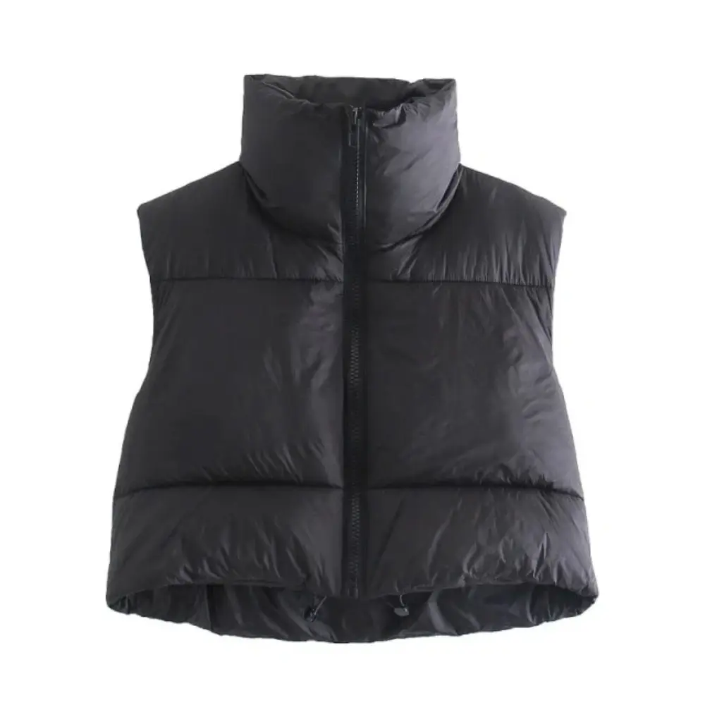 Women's Cropped Lightweight Puffer Vest