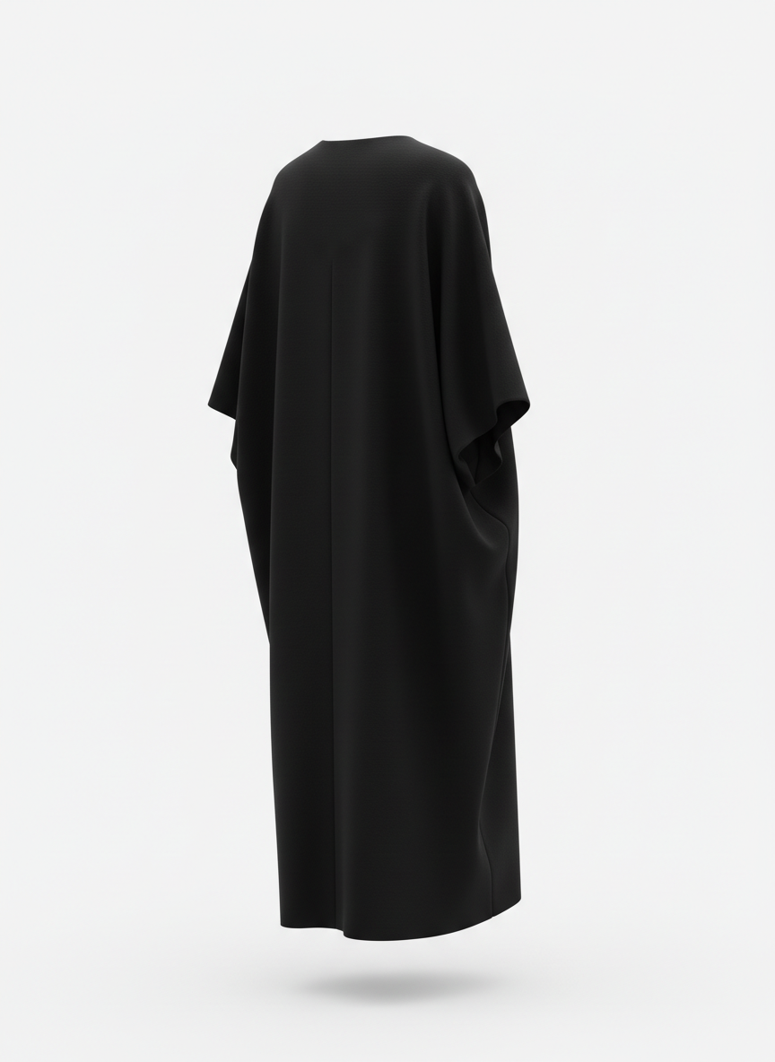 Midi Dress in Oversized Boxy Cut