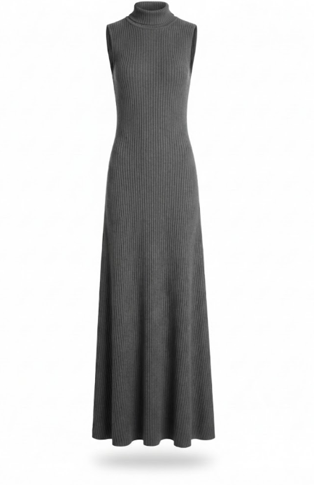 Long Dress in Column Cut