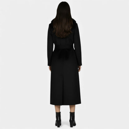 The Luxe Fur-Collar Belted Coat