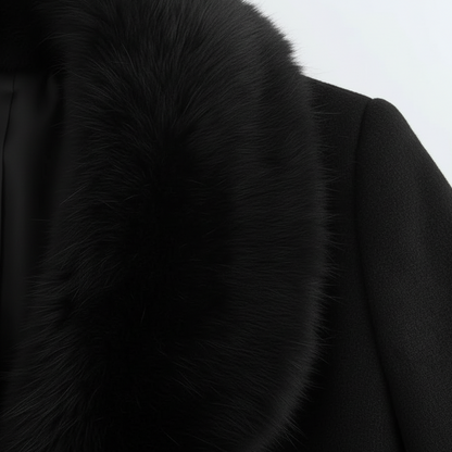 The Luxe Fur-Collar Belted Coat