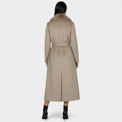 The Luxe Fur-Collar Belted Coat