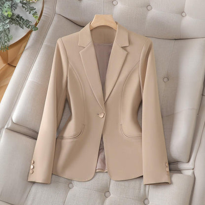 Women's Black Tailored Blazer | Elegant Slim Fit Lapel Jacket