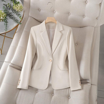Women's Black Tailored Blazer | Elegant Slim Fit Lapel Jacket