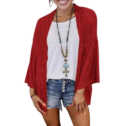 Women's Sequined Cardigan | Stylish Cape Cut