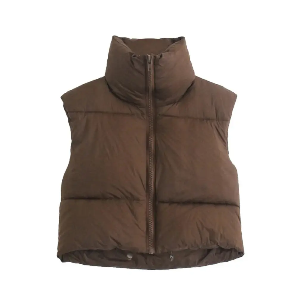 Women's Cropped Lightweight Puffer Vest