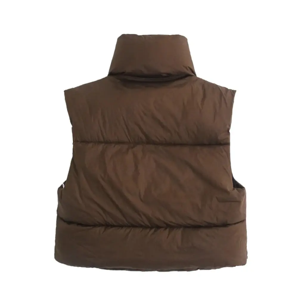 Women's Cropped Lightweight Puffer Vest