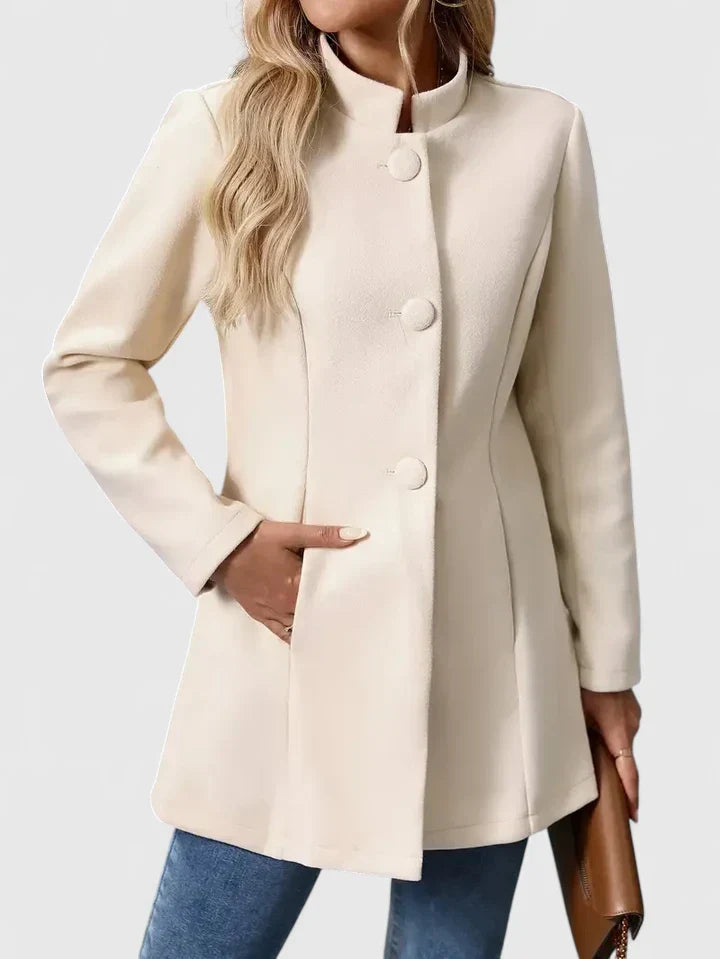 Women's Elegant Mid-Thigh Structured Jacket