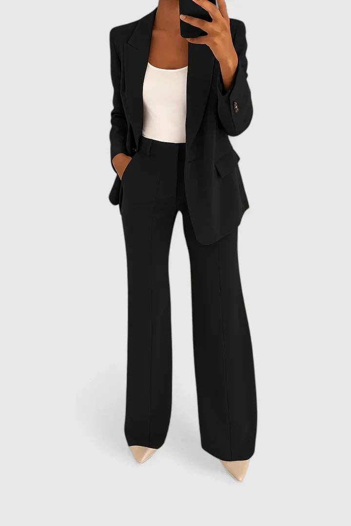 Women's Elegant Two Piece Suit Set for Formal Events