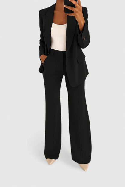 Women's Elegant Two Piece Suit Set for Formal Events