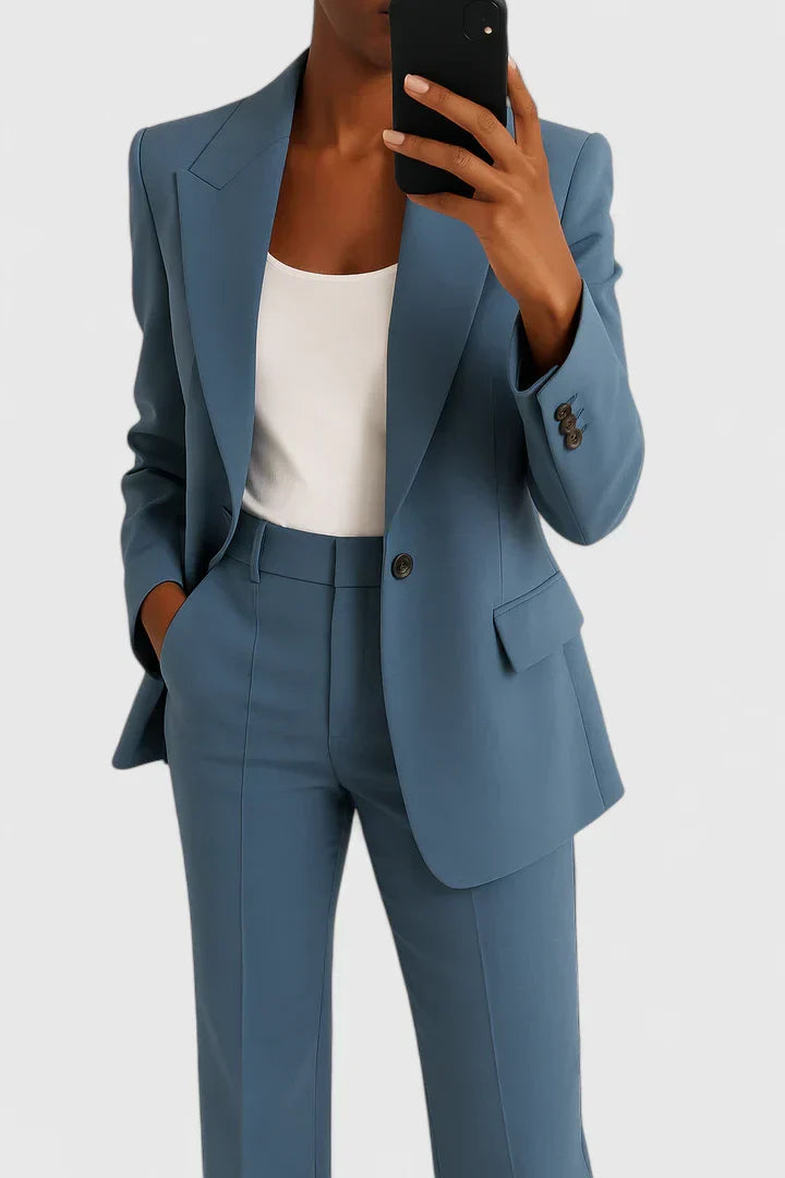 Women's Elegant Two Piece Suit Set for Formal Events