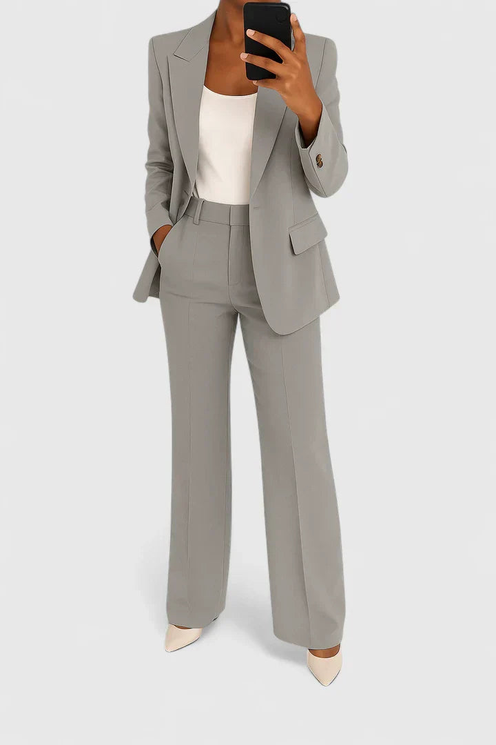 Women's Elegant Two Piece Suit Set for Formal Events