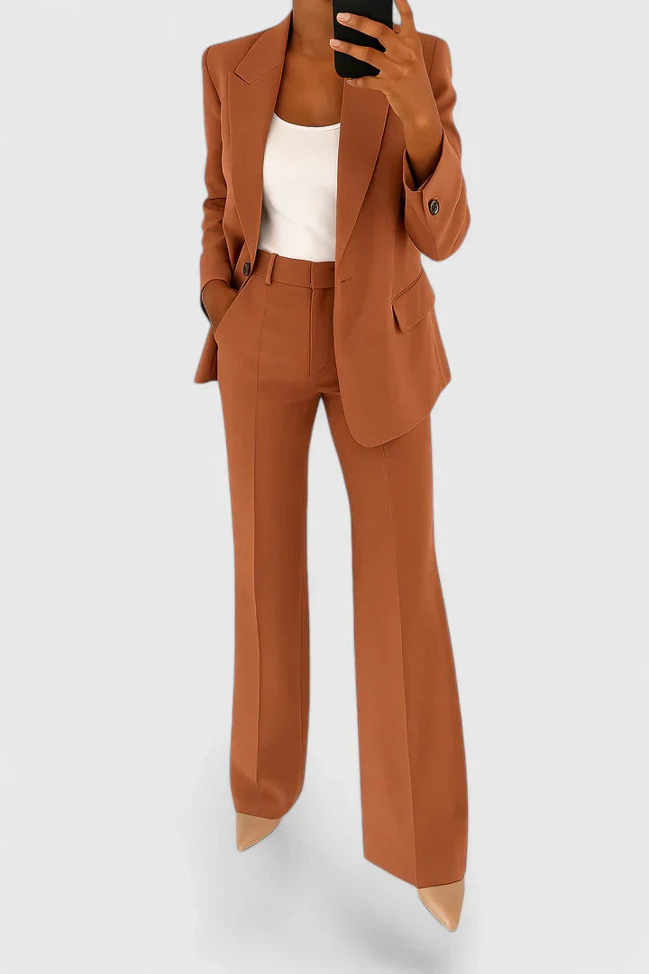Women's Elegant Two Piece Suit Set for Formal Events