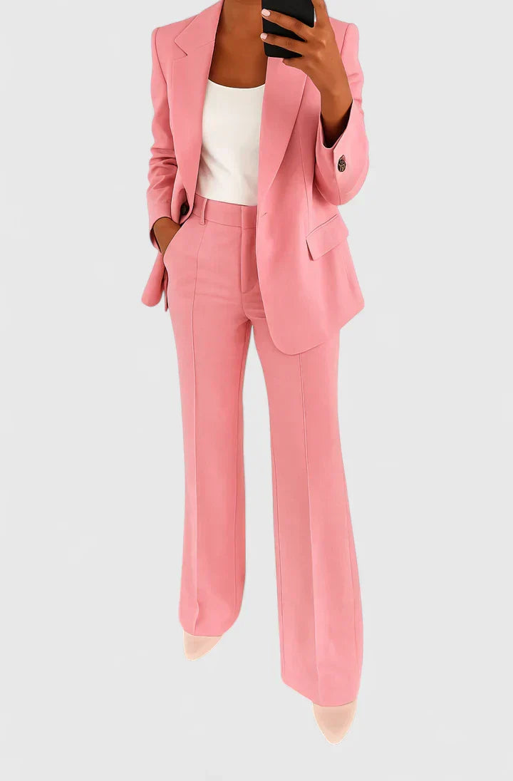 Women's Elegant Two Piece Suit Set for Formal Events