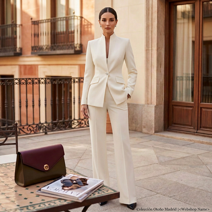 Women's Fitted Elegant Pant Suit Set