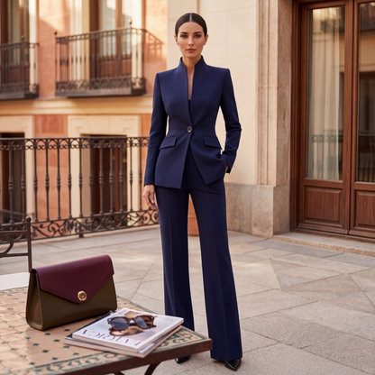 Women's Fitted Elegant Pant Suit Set