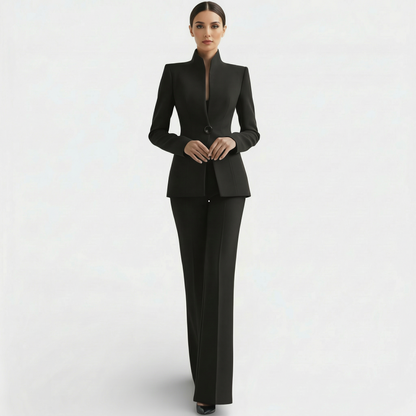 Women's Fitted Elegant Pant Suit Set