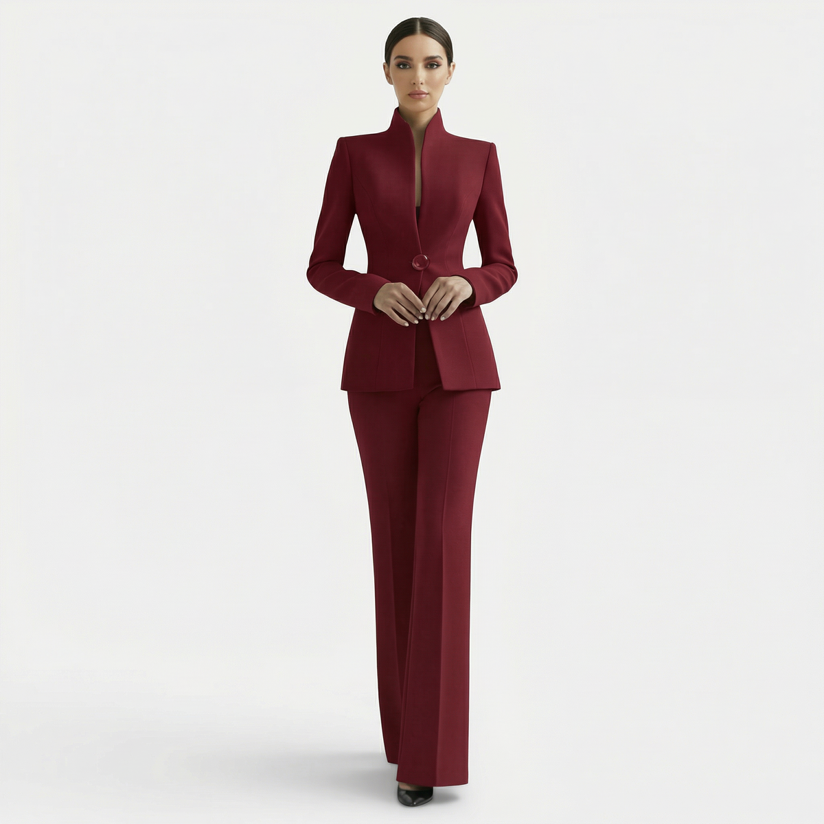 Women's Fitted Elegant Pant Suit Set