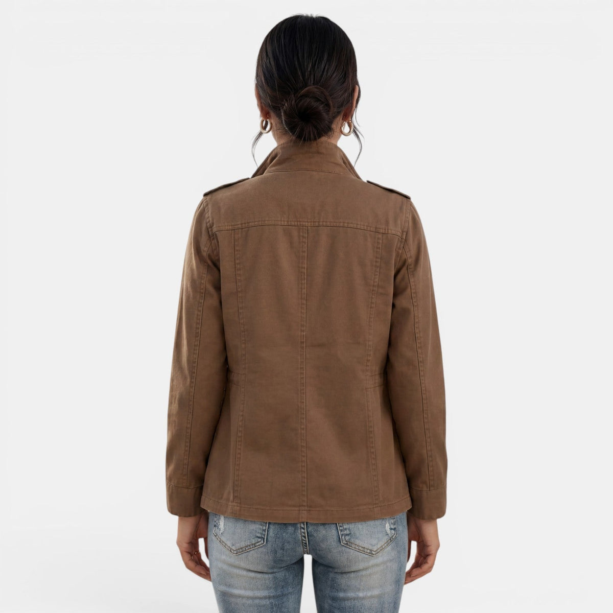 Women's Lightweight Casual Zip-Up Mid-Season Jacket