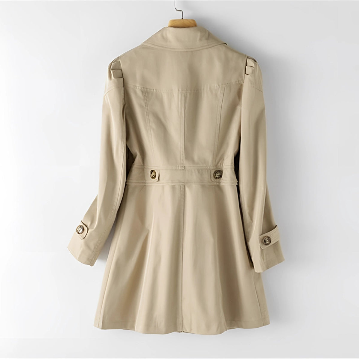 Women's Lightweight Trench Coat | Elegant Double-Breasted Spring Fall Outerwear