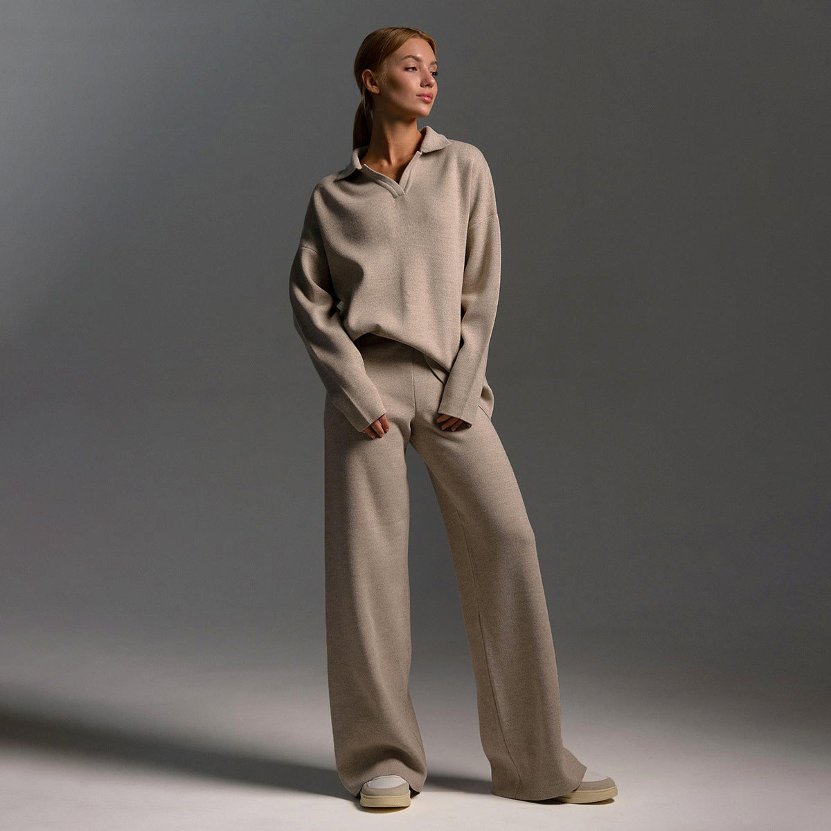 Women's Oversized Wide-Leg Tracksuit Set