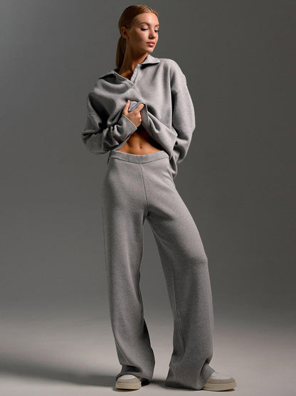 Women's Oversized Wide-Leg Tracksuit Set