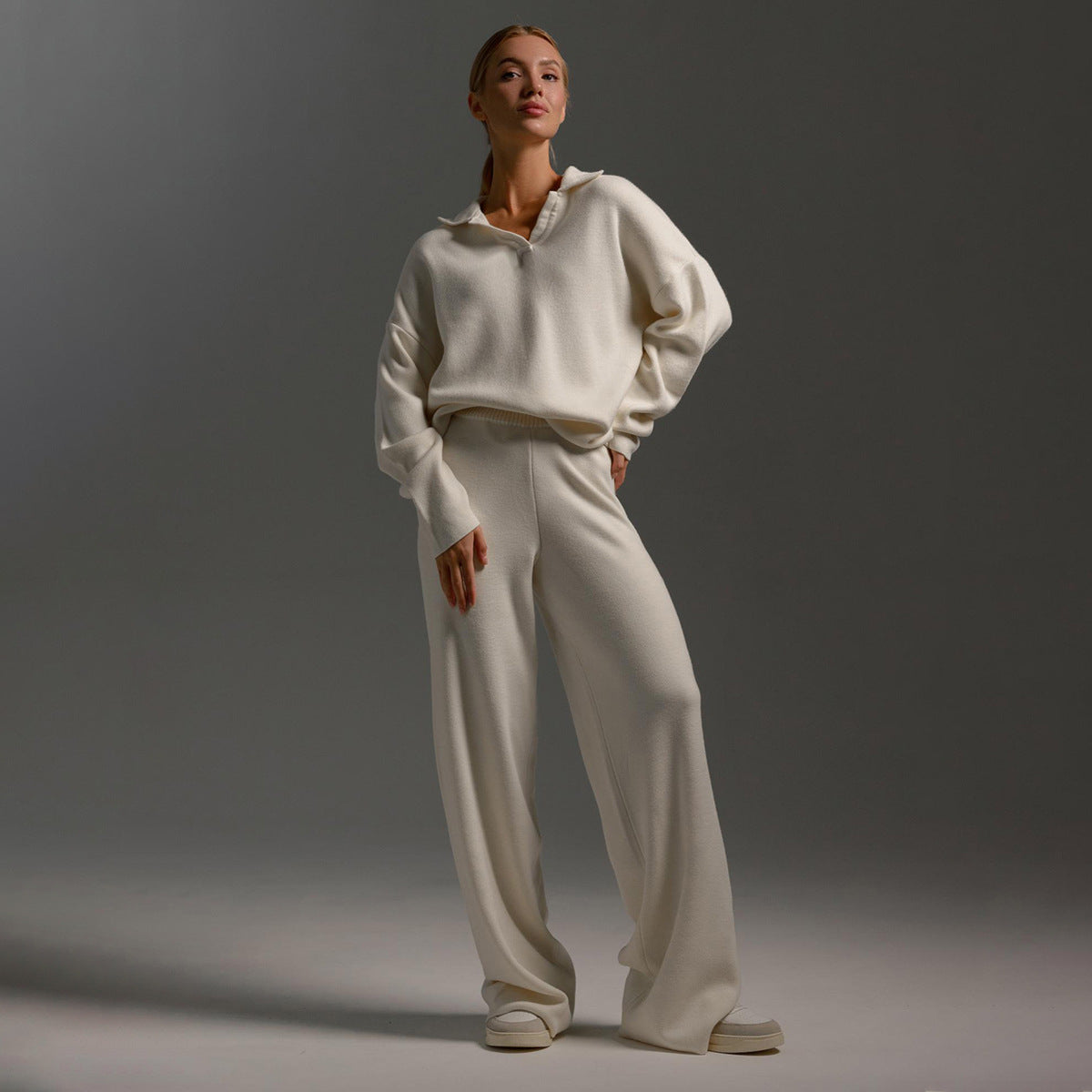 Women's Oversized Wide-Leg Tracksuit Set