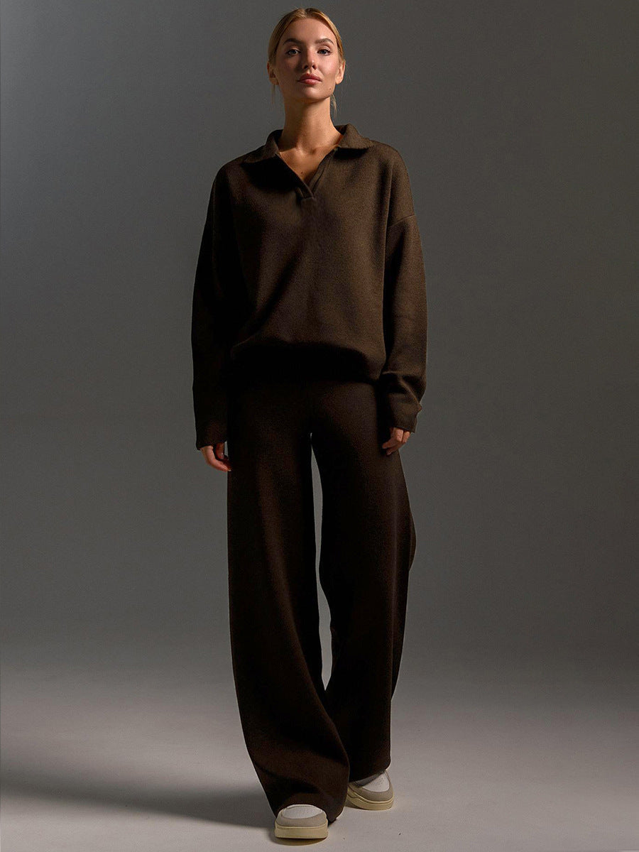 Women's Oversized Wide-Leg Tracksuit Set