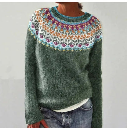 Women's Relaxed Fit Nordic Knit Sweater