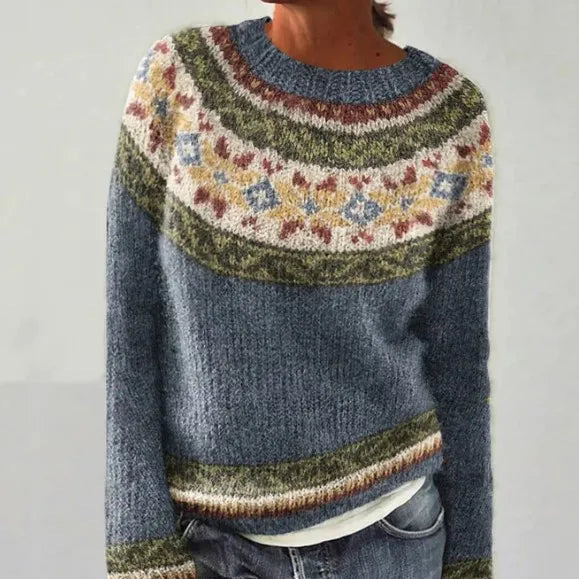 Women's Relaxed Fit Nordic Knit Sweater