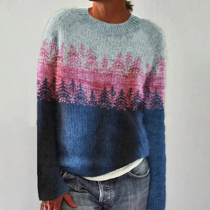 Women's Relaxed Fit Nordic Knit Sweater