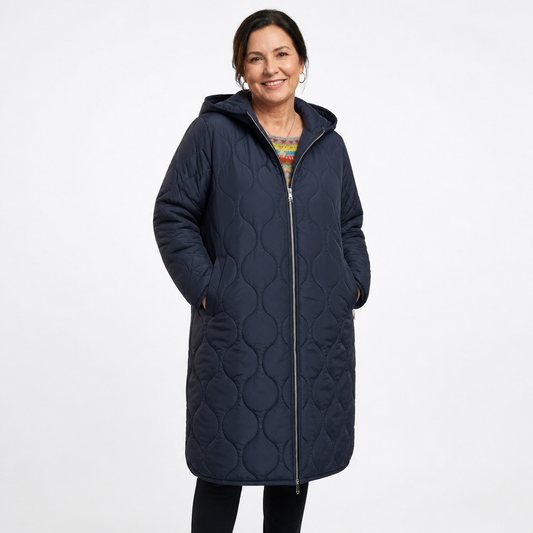 Winter Parka Jacket Marine blue - front