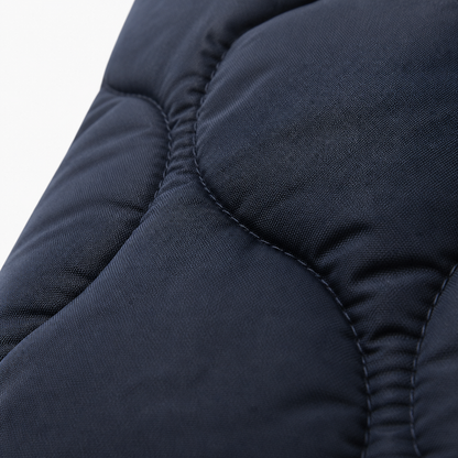 Winter Parka Jacket Marine blue - fabric macro