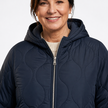 Winter Parka Jacket Marine blue - detail