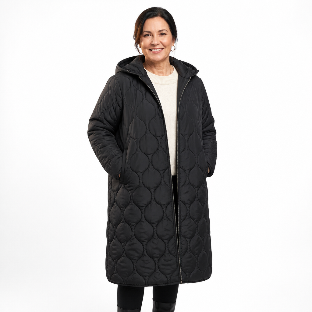 Winter Parka Jacket Black - front