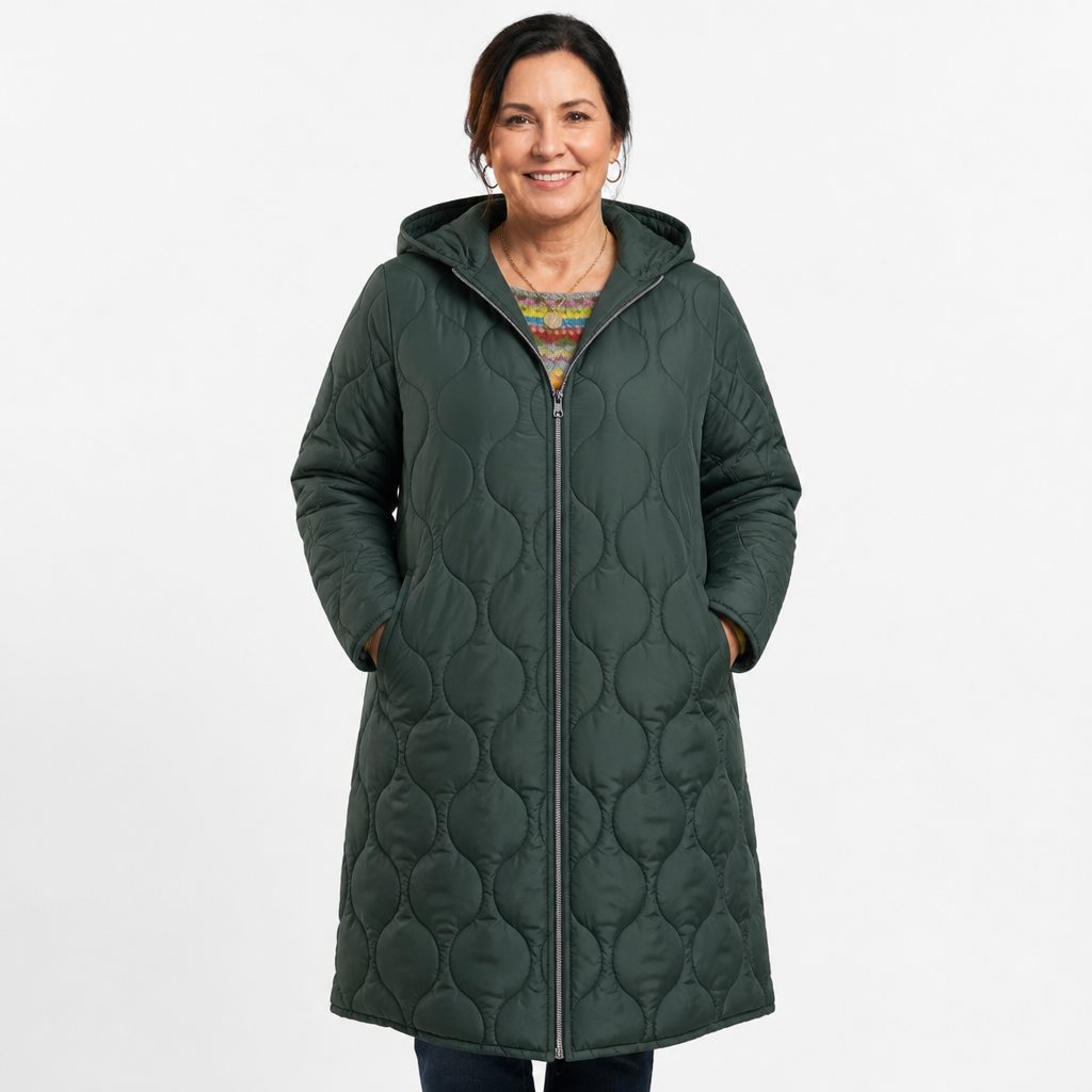 Winter Parka Jacket Dark green - front