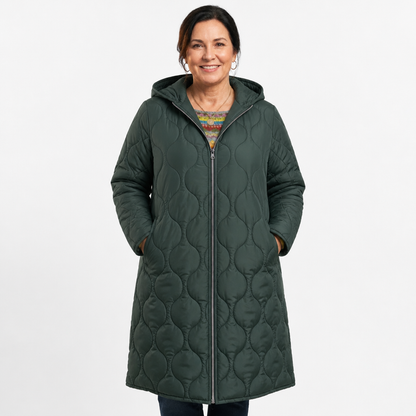 Winter Parka Jacket Dark green - front