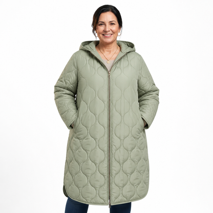 Winter Parka Jacket Light green - front