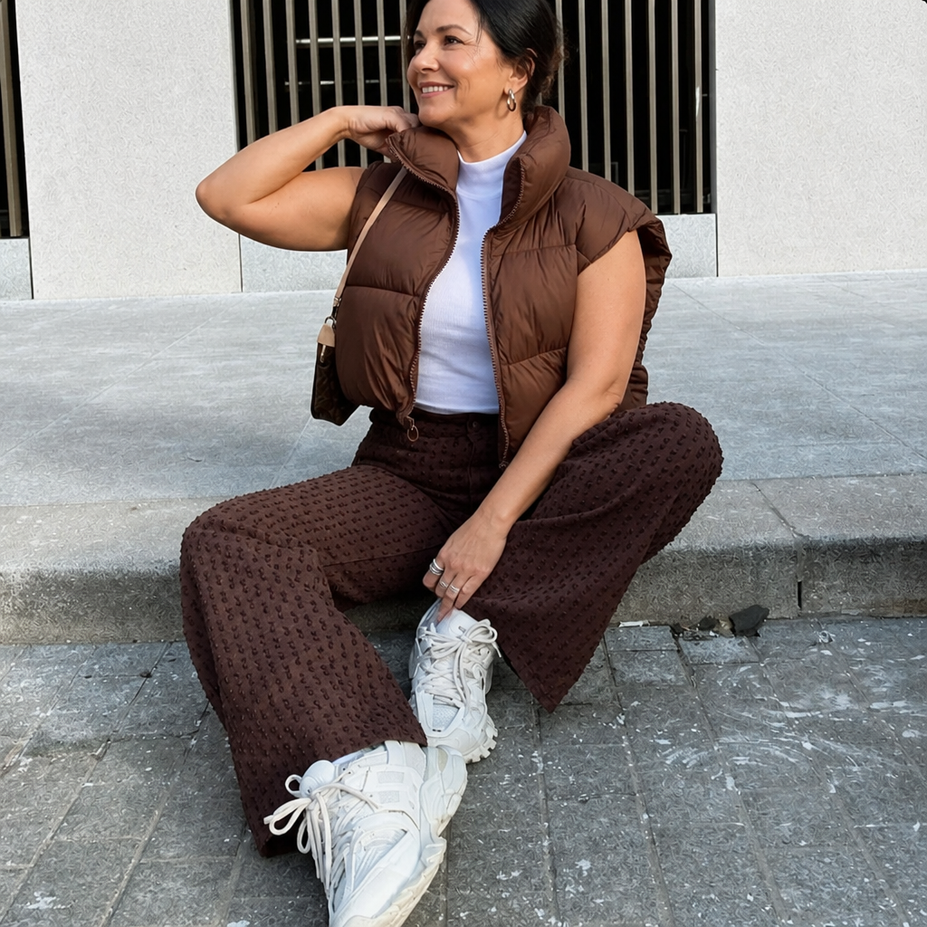 Cropped Puffer Vest - 6