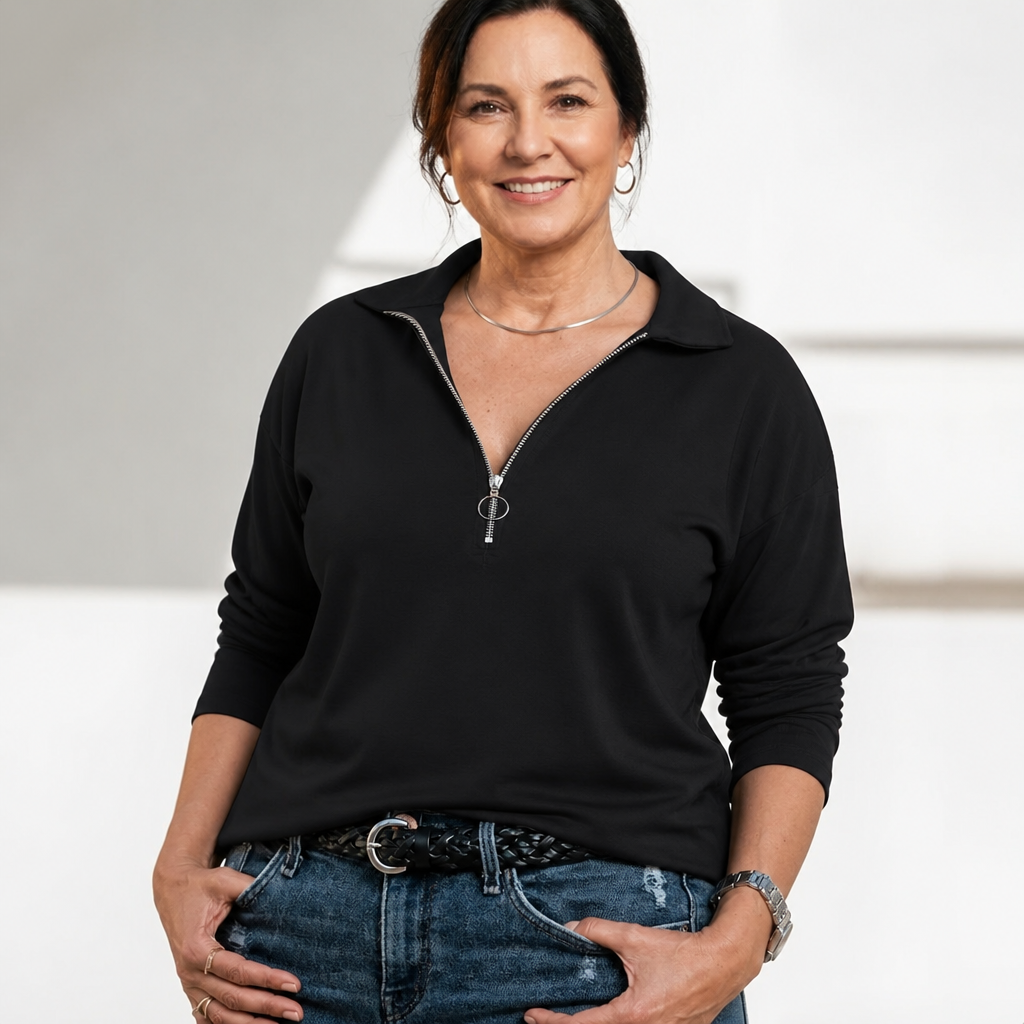 Half-Zip Pullover Sweater - 7