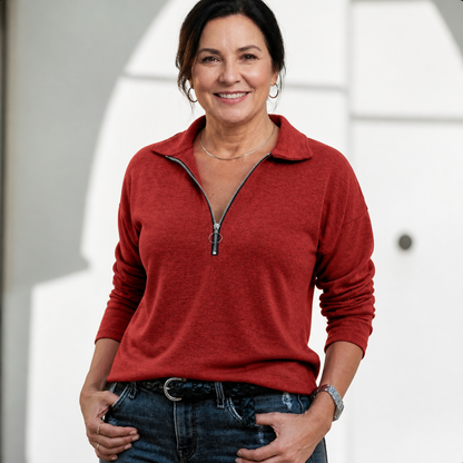 Half-Zip Pullover Sweater - 8