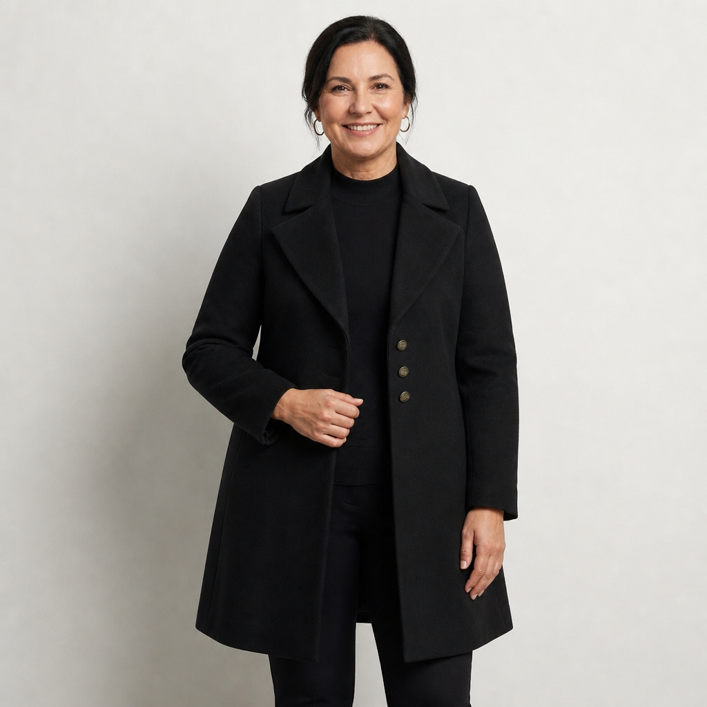 Longline Wool-Blend Winter Coat - 1