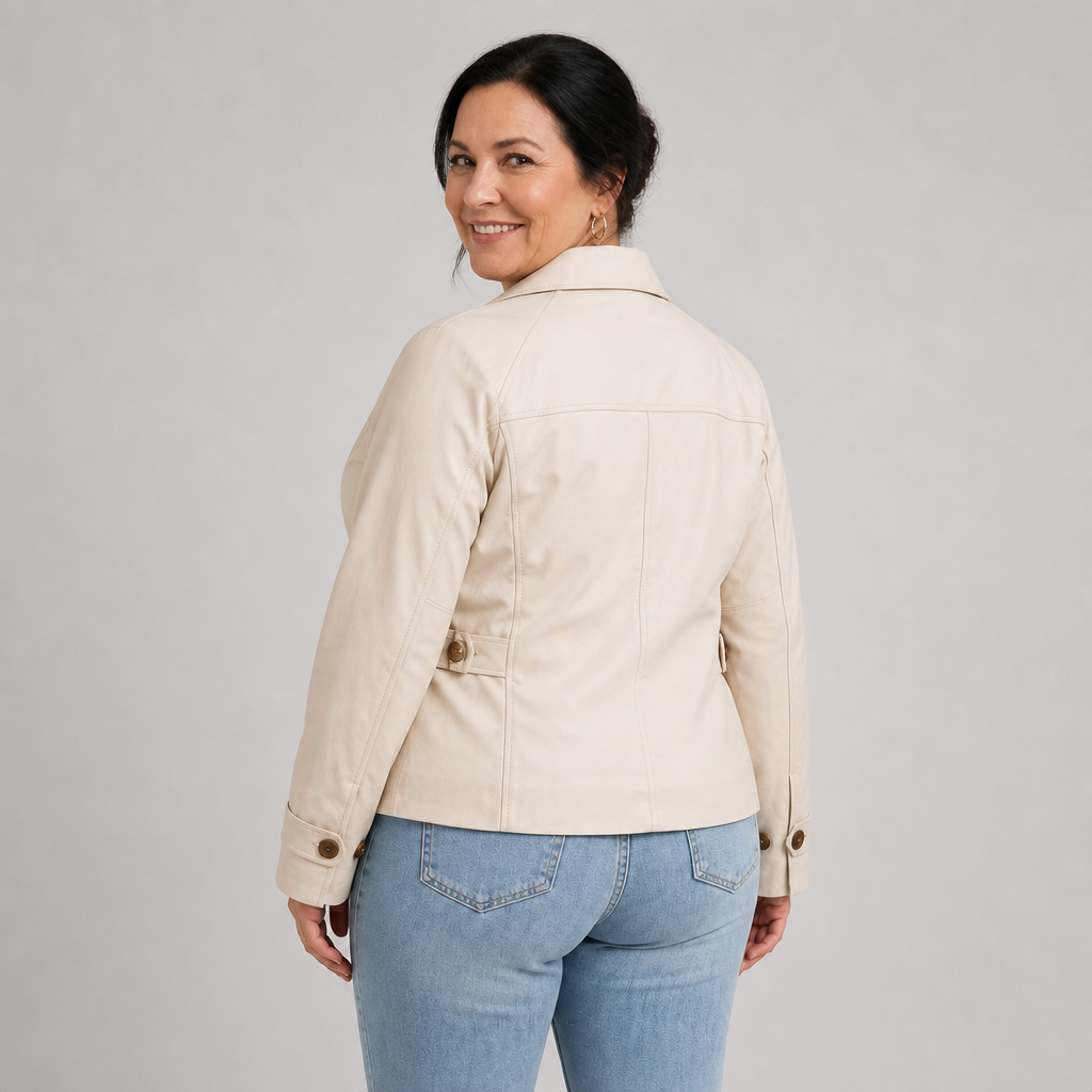 Cropped Classic Collar Jacket - 2