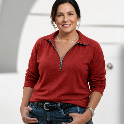 Half-Zip Pullover Sweater - 6