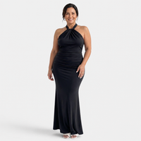 Women's Halter Backless Bodycon Maxi Dress