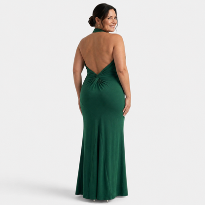 Halter Backless Maxi Dress - 7