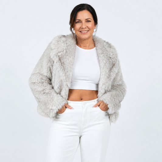 Casual Faux Fur Winter Jacket - 1