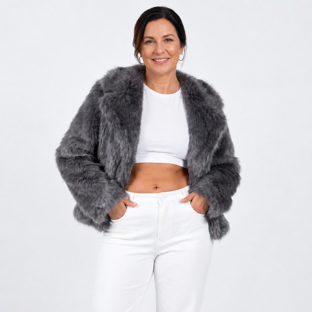 Casual Faux Fur Winter Jacket - 3