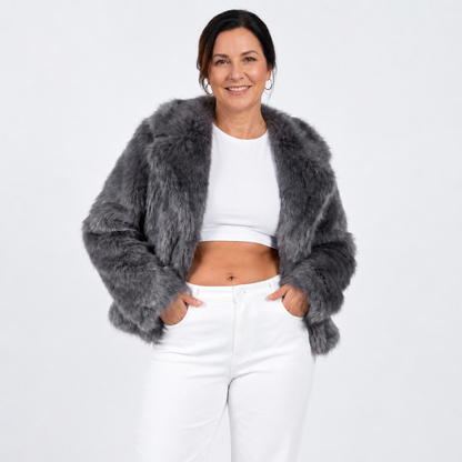 Casual Faux Fur Winter Jacket - 3