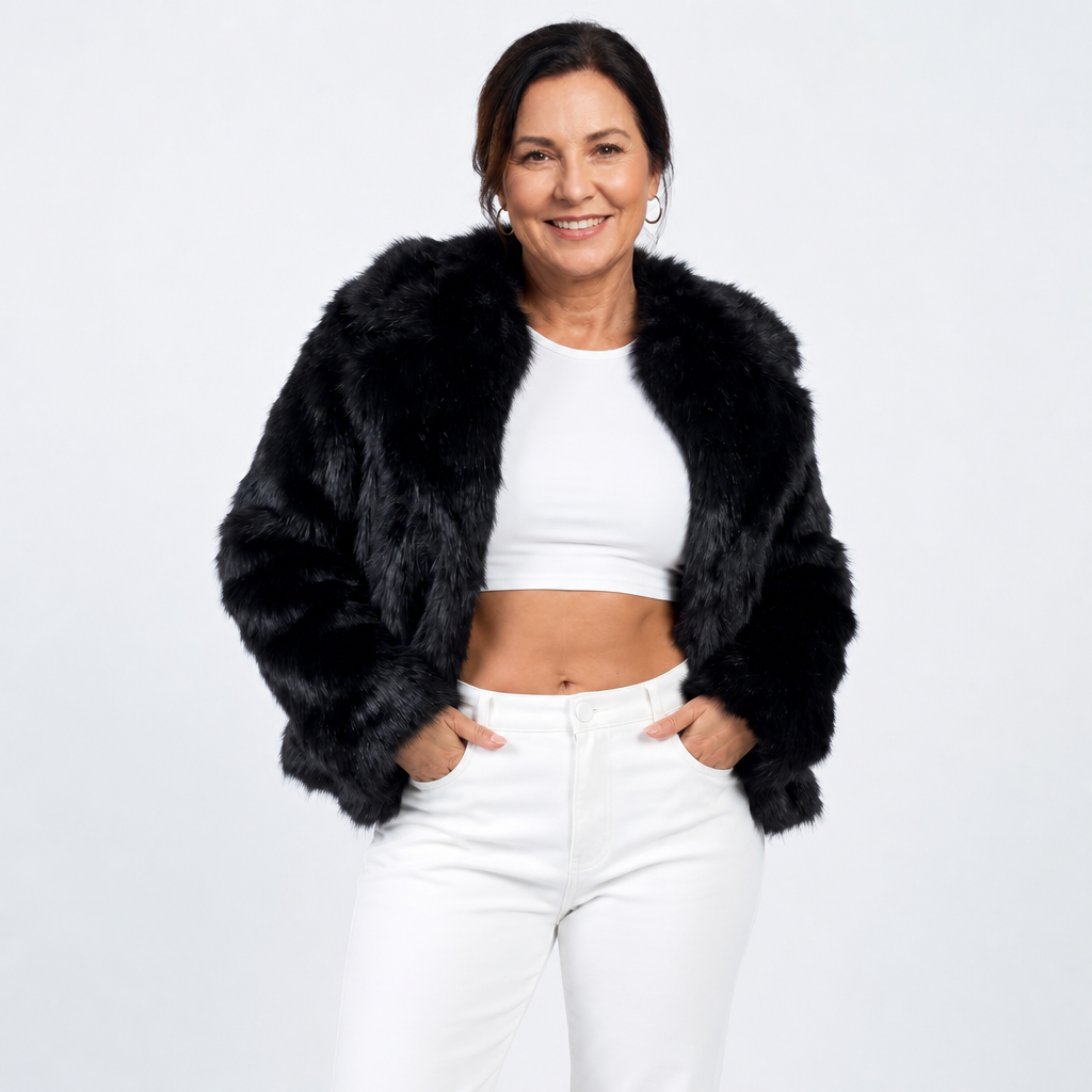 Casual Faux Fur Winter Jacket - 4